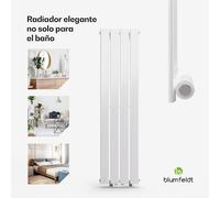 Blumfeldt Radiador Ontario 30 x 120 1/2" instalación mural 733 vatios