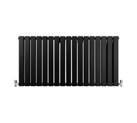 Radiador Panel Plano Lujoso 600x1190mm 60x119cm Negro Mate Calefacción Calefactor Vertical Horizontal Montaje Pared Cocina Salón Baño Cepillo Limpieza Kit Reparación GRATIS Garantía 15 Años