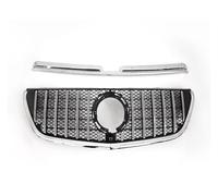 Radiador Para Benz Para Vito W447 2015-2023 Accesorios Tuning Rejilla Malla Central Diamante Para GTR Para GT Style Rejilla Entrada Radiador Delantero Parrilla(20-23 G Silvery)