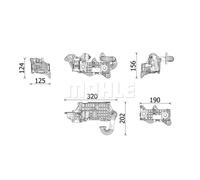 Mahle Original Enfriador EGR CE 43 000P para CITROËN C3, C3 Aircross, C-Elysée, C4, C4 SpaceTourer