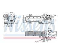 Radiador, recirculación de gases de escape NISSENS 989413