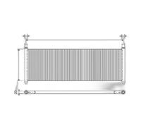 Radiador Refrigeración 740 Mm - 241 Mm Alu VALEO Compatible Con TESLA MODEL