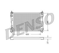 Radiador, refrigeración de motor DENSO DRM09112