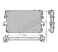 DENSO DRM32040 Radiador, refrigeración del motor
