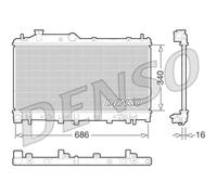 Radiador, refrigeración de motor DENSO DRM36015