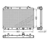 Radiador, refrigeración de motor DENSO DRM40036