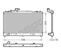 Radiador, refrigeración de motor DENSO DRM44033