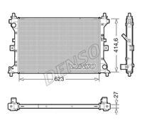 DENSO DRM47039 Radiador, refrigeración del motor
