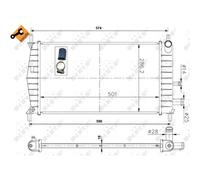 Radiador, refrigeración de motor EASY FIT NRF 50131