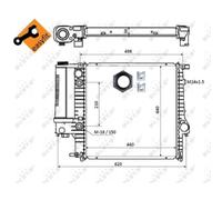 Radiador, refrigeración de motor EASY FIT NRF 50565