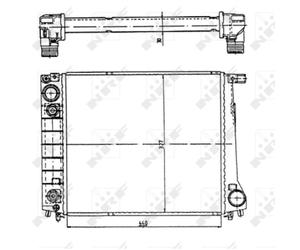 Radiador, refrigeración de motor EASY FIT NRF 51350