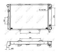 Radiador, refrigeración de motor EASY FIT NRF 516580