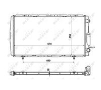 NRF 58111 Radiador, refrigeración del motor
