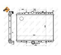 Radiador, refrigeración de motor EASY FIT NRF 58352