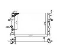 Radiador, refrigeración de motor Economy Class NRF 50562A