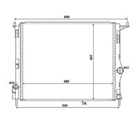 Radiador, refrigeración de motor Economy Class NRF 53069A