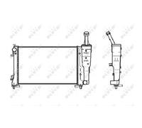 Radiador, refrigeración de motor Economy Class NRF 53247A