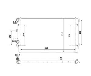 Radiador, refrigeración de motor Economy Class NRF 53406A