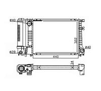 Radiador, refrigeración de motor Economy Class NRF 53426A