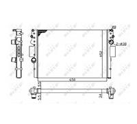 NRF Radiador de refrigeración de motor Economy Class 53614A