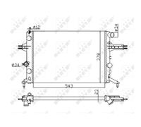 Radiador, refrigeración de motor Economy Class NRF 53628A