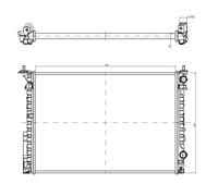 Radiador, refrigeración de motor Economy Class NRF 58242A