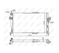 Radiador, refrigeración de motor Economy Class NRF 58282A