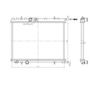 NRF Radiador de refrigeración del motor 58304A