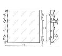 Radiador, refrigeración de motor Economy Class NRF 58316A