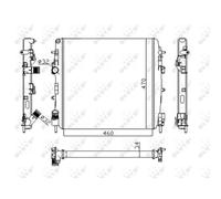 Radiador, refrigeración de motor Economy Class NRF 58317A
