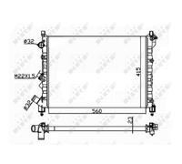 Radiador, refrigeración de motor Economy Class NRF 58943A