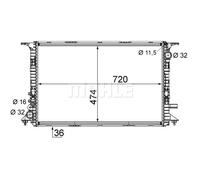 MAHLE ORIGINAL CR 1201 000S Radiador, refrigeración del motor
