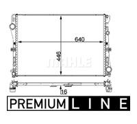 Radiador, refrigeración de motor MAHLE CR 2100 000P