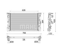 Radiador, refrigeración de motor MAHLE CR 2635 000P