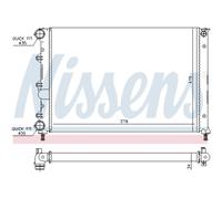 Radiador, refrigeración de motor NISSENS 60071
