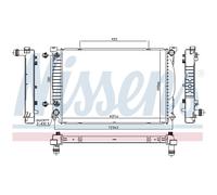 Radiador, refrigeración de motor NISSENS 60329