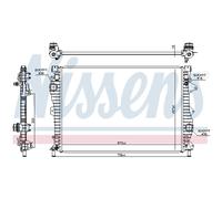 Radiador, refrigeración de motor NISSENS 606681