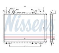 Radiador, refrigeración de motor NISSENS 61672A