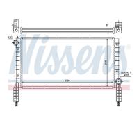 Radiador, refrigeración de motor NISSENS 61768