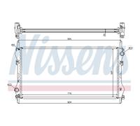 Radiador, refrigeración de motor NISSENS 62043A