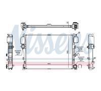 Radiador, refrigeración de motor NISSENS 627025
