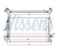 Radiador, refrigeración de motor NISSENS 63113A