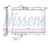 NISSENS 63697 Radiador, refrigeración del motor