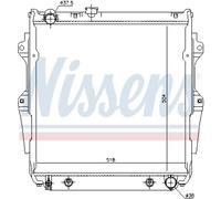 Radiador de agua Aletas refrigeración soldadas 646862 NISSENS para TOYOTA