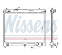 Radiador, refrigeración de motor NISSENS 646877
