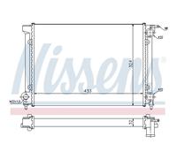 Radiador, refrigeración de motor NISSENS 651811
