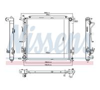 Radiador, refrigeración de motor NISSENS 666216
