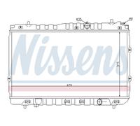 Radiador, refrigeración de motor NISSENS 66680