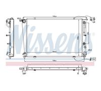 Radiador De Motor NISSENS Para Hyundai H-1/Starex Monovolumen