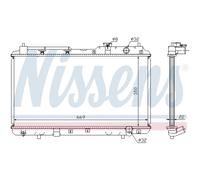 Radiador, refrigeración de motor NISSENS 68101A